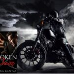 Road Rage cover with motorcycle and handsome blond man in a suit