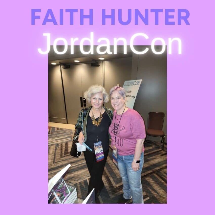 photo of Faith Hunter and JD Blackrose at JordanCon