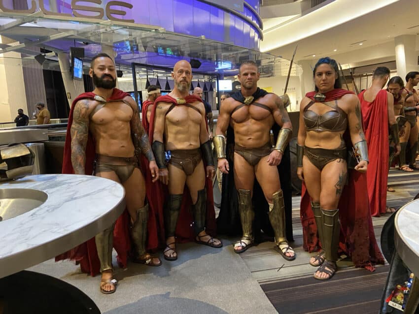 DragonCon attendees dressed at Spartans from the movie 300