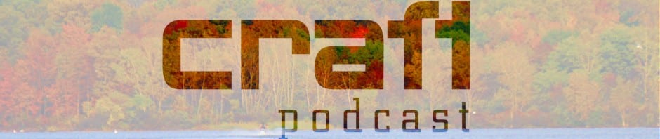 Craft podcast Logo typeset words Craft Podcast