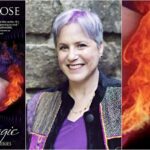 Three paned image featuring author headshot and Wish Magic book cover